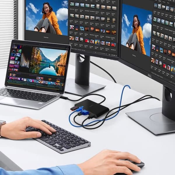 USB-C-hubb till 4K HDMI, VGA, Ethernet, USB 3.0 och USB-C Power Delivery Belkin