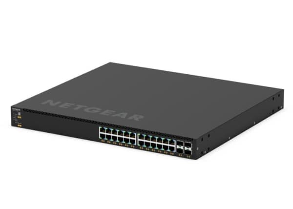 NETGEAR M4350 Series M4350-24G4XF - Switch - L3 - Styrt - 24 x 10/100/1000 (PoE+) + 4 x SFP+ - front til bakside-luftflyt - rackmonterbar - PoE+ (720