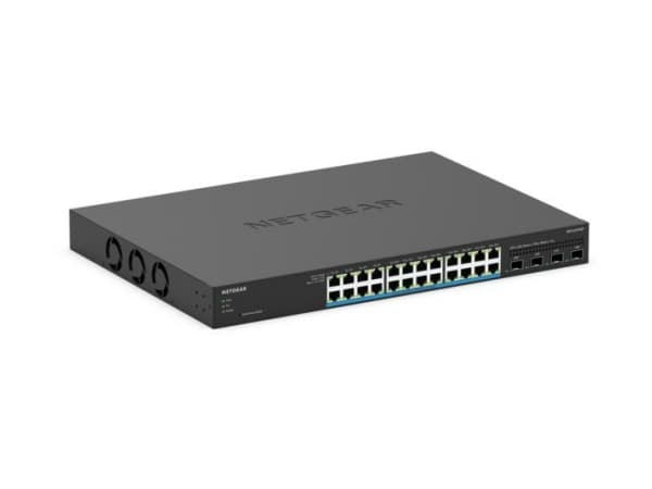 NETGEAR Smart MS324TXUP - Switch - 2+/L3 Lite - smart - 24 x 100/1000/2.5G (PoE++) + 4 x 10 Gigabit SFP+ (opplenke) - rackmonterbar, stasjonær - PoE+