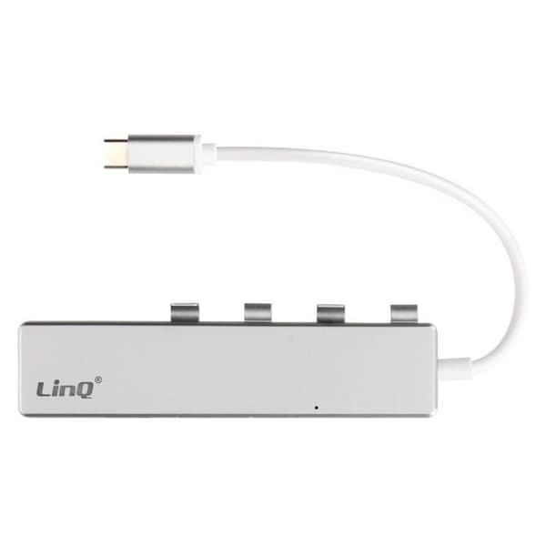 USB Typ C-hub med 4 LinQ USB-portar