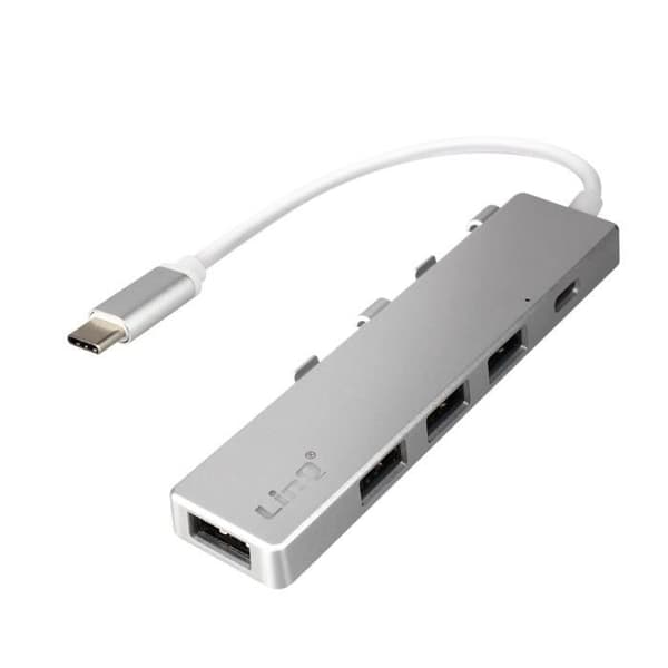 USB Typ C-hub med 4 LinQ USB-portar