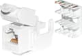 Miniatyrbilde 3 av 4: NetRack Keystone Jack RJ45 modul kat. 6A UTP, verktøyfri, hvit Netrack