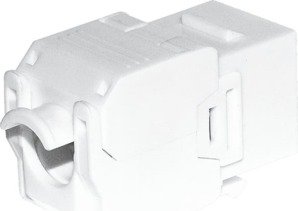 NetRack Keystone Jack RJ45 modul kat. 6A UTP, verktøyfri, hvit Netrack