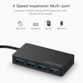 Miniatyrbild 2 av 4: USB2.0 Black 7 Port - High Speed USB Hub Flera externa portar, USB Splitter Adapter, Expander, en