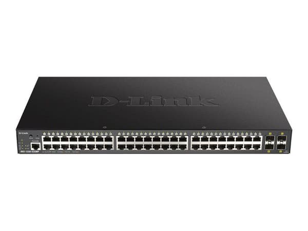 Märke D-Link modell DGS-1250-52XMP/E Hårdvarufunktioner Allmänt - Hårdvaruversion: A1 - Gränssnitt: 48 PoE-portar
