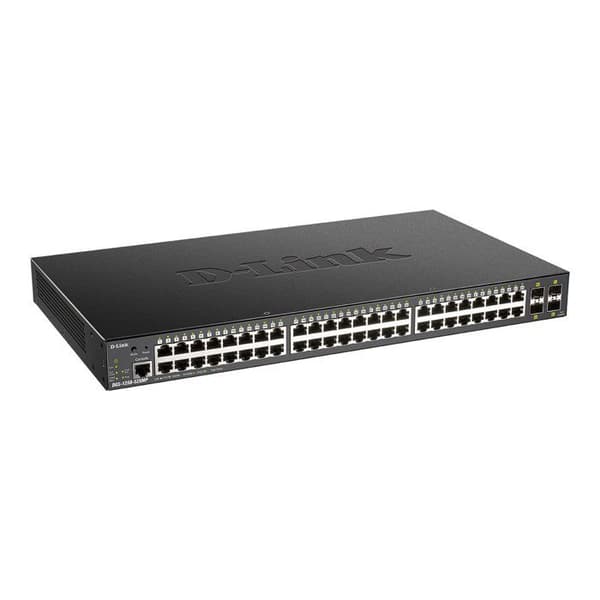 Märke D-Link modell DGS-1250-52XMP/E Hårdvarufunktioner Allmänt - Hårdvaruversion: A1 - Gränssnitt: 48 PoE-portar