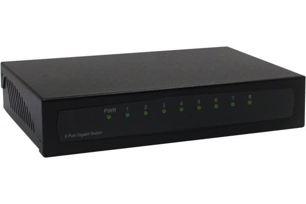 Dexlan 891008, Uhåndtert, Gigabit Ethernet (10/100/1000), Full tosidig Sort