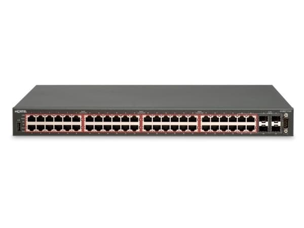 Avaya Ethernet Routing Switch 4548GT-PWR - Switch - Administrerad - 48 x 10/100/1000 (PoE) + 4 x kombinations-SFP - skrivbordsmodell - PoE
