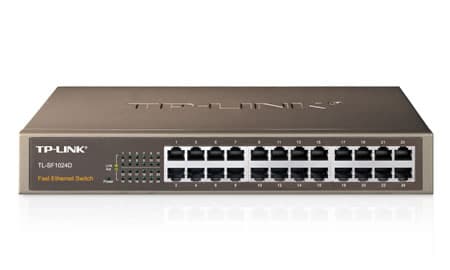 TP-Link TL-SF1024D, Ohanterad, Fast Ethernet (10/100), Rackmontering