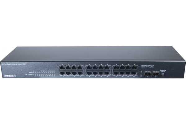 Dexlan 891026, ohanterad, Gigabit Ethernet (10/100/1000), rackmontering, 1U