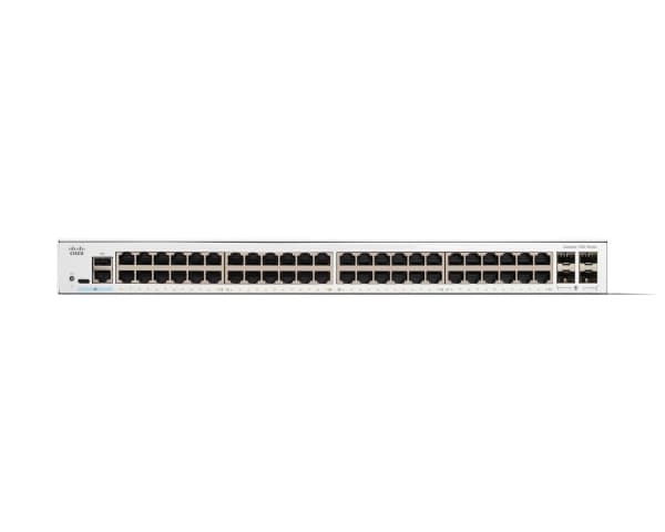 Cisco Catalyst 1300-48T-4G Managed Switch, 48 Port GE, 4x1GE SFP, Limited Lifetime Protection (C1300-48T-4G), Managed, L2/L3, Gigabit Ethernet (10/10