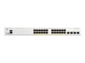 Miniatyrbild 4 av 5: Cisco Catalyst 1300-24P-4G - Switch - L3 - Administrerad - 24 x 10/100/1000 (PoE+) + 4 x 1 Gigabit SFP - rackmonterbar - PoE+ (195 W)