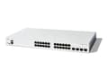 Miniatyrbild 1 av 5: Cisco Catalyst 1300-24T-4X - Switch - L3 - Administrerad - 24 x 10/100/1000Base-T + 4 x 10 Gigabit SFP+ - rackmonterbar