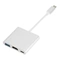 Miniatyrbild 3 av 4: Hub Adapter USB 3.1 Typ-C hane till HDMI - USB 3.0 - USB-C - WhiteHub*AS