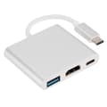 Miniatyrbild 1 av 4: QN Hub USB 3.1 Typ-C hane till HDMI-adapter - USB 3.0 - USB-C - WhiteHub @4