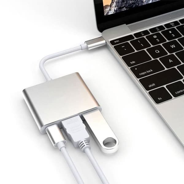 Usb 3.1 Type-C Usb-C hane till usb 3.0 HDMI usb-C hona adapterkabel