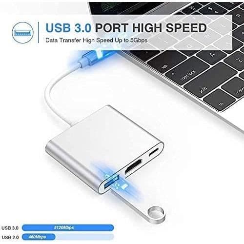 USB Type-C-adapter - Ej specificerad - 4K - 3 i 1 - Plug and Play - Bred kompatibilitet