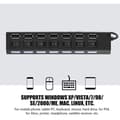 Miniatyrbild 1 av 4: FOLOSAFENAR 7 Port USB Hub 7 Port Hub 450 Mbps Snabb överföring Universal Kompatibilitet No Conflict for Clavie [2916]
