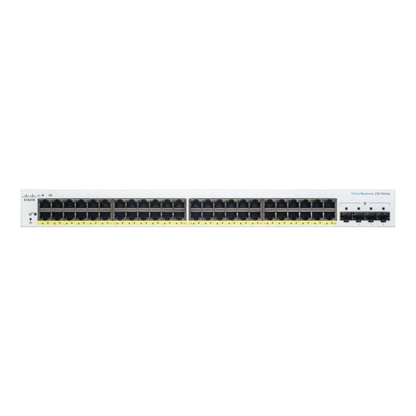 Strömbrytare - Cisco - CBS220-48P-4G-EU - 48 portar GE - PoE+ 382W - 4x1G SFP