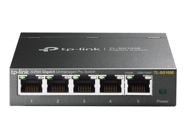 TP-Link Easy Smart TL-SG105E - Switch - 5 x 10/100/1000 - stasjonær