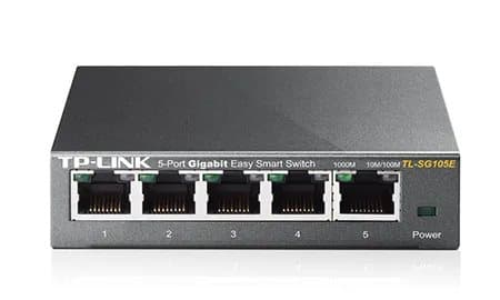 TP-Link Easy Smart TL-SG105E - Switch - 5 x 10/100/1000 - stasjonær