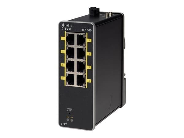 Cisco Industrial Ethernet 1000 Series Managed Switch 2 x 10-100 (upplänk) + 6 x 10-100 (nedlänk)...