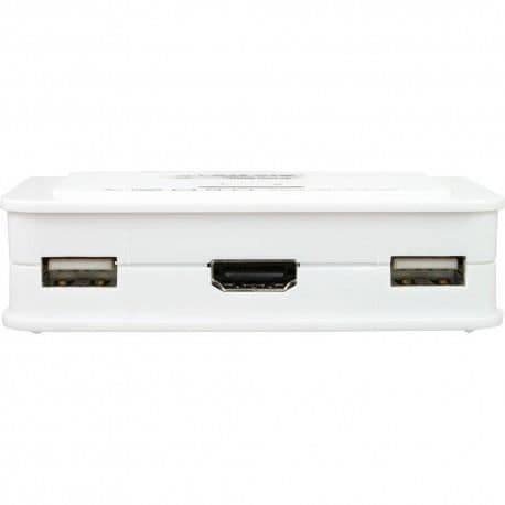 InLine® KVM-switch, 2-vägs, HDMI, USB, med ljud, integr. Kabel
