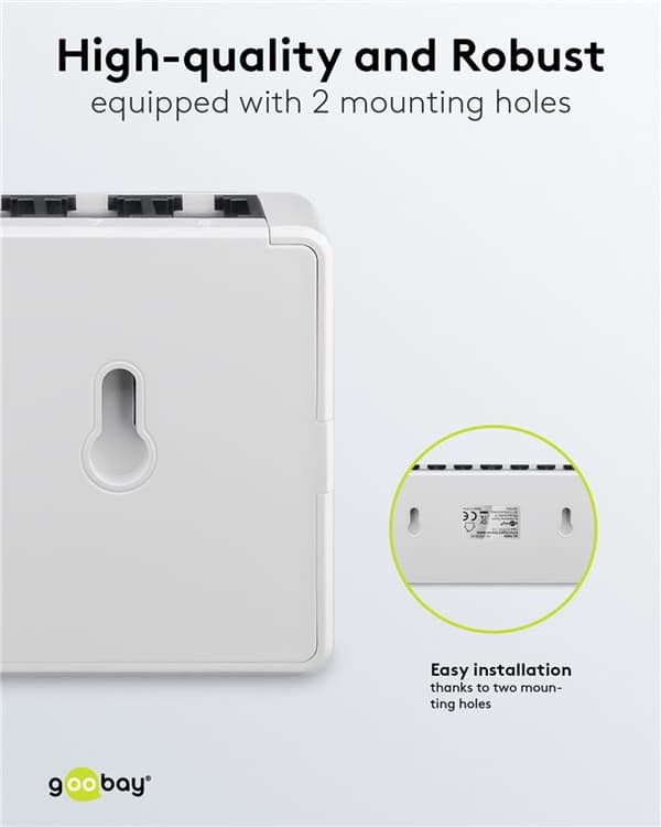 8-ports Gigabit Ethernet-nätverksomkopplare