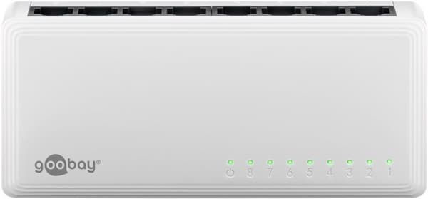 8-ports Gigabit Ethernet-nätverksomkopplare