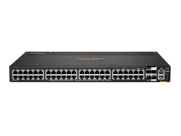 HPE Aruba 6200M 48G 4SFP+ Switch - Switch - max. staplingsavstånd 10 kms - L3 - Administrerad - 48 x 10/100/1000 + 4 x 1 Gigabit/10 Gigabit SFP+ (upp