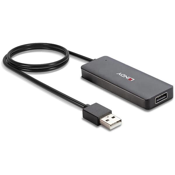 LINDY Hub USB 2.0 4 portar Svart