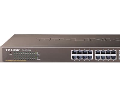 TP-Link TL-SF1024, Ohanterad, Fast Ethernet (10/100), Full duplex, Rackmontering, 1U