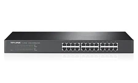 TP-Link TL-SF1024, Ohanterad, Fast Ethernet (10/100), Full duplex, Rackmontering, 1U Grå