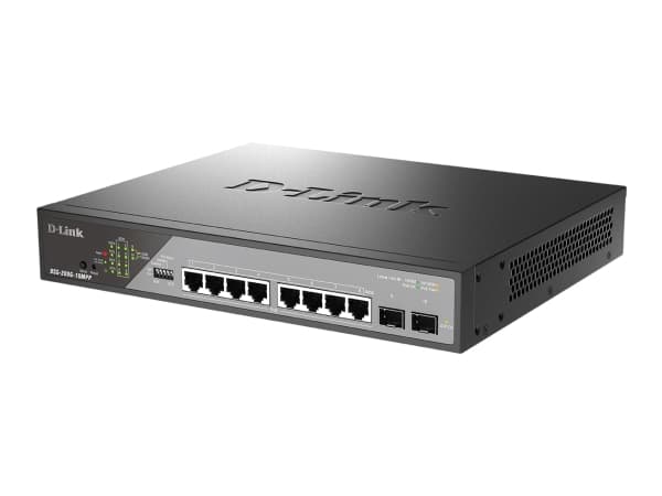 D-Link DSS-200G-10MPP/E, Managed, L2, Gigabit Ethernet (10/100/1000), Full duplex, Power over Ethernet (PoE), 1U
