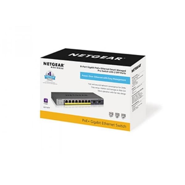 NETGEAR - gigabit lager 2 8 portar + 2 - 8 portar 1