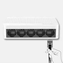 TENDA S105 Ethernet-switch - 5 megabitportar 10/100 mbps RJ45 - Plug&Play