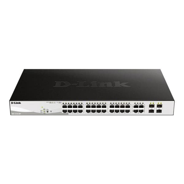 Commutator - D-Link - Smart 24p.giga Poe 2p Sfp - 24 portar LAN - Gigabit Ethernet - PoE