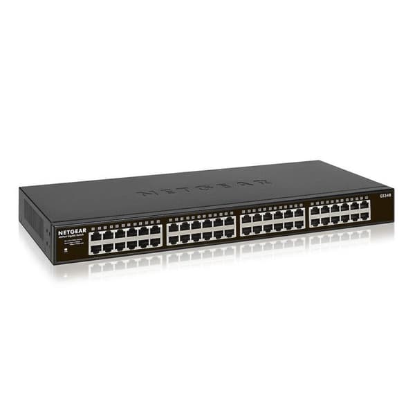 Switch - NETGEAR - GS348-100EUS - 48 portar 10/100/1000 RJ45 - Icke hanterbar - Gigabit Ethernet