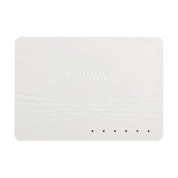 Switch - Hikvision - DS-3E0505D-E - 5 portar RJ45 - Ohanterad - Plug & Play