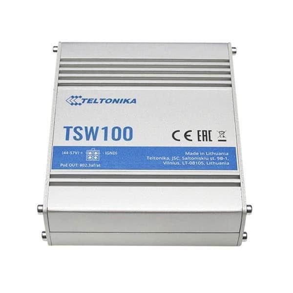 Teltonika TSW100 Ethernet-switch Blå, Metallisk
