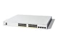 Miniatyrbild 1 av 5: Cisco Catalyst 1300-24FP-4X - Switch - L3 - Administrerad - 24 x 10/100/1000 (PoE+) + 4 x 10 Gigabit SFP+ - rackmonterbar - PoE+ (375 W)