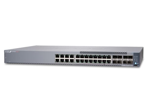 Juniper EX4100-F-24P, Strøm over Ethernet (PoE), Rack-montering, 1U