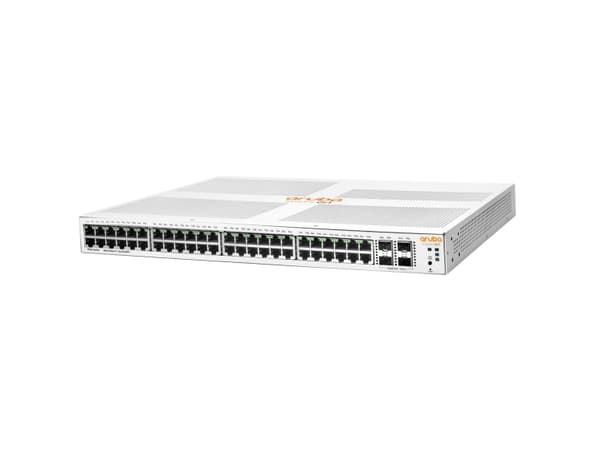 HPE Aruba Instant On 1930 48G Class4 PoE 4SFP/SFP+ 370W Switch - Switch - L3 - Administreret - 48 x 10/100/1000 (PoE) + 4 x 1 Gigabit / 10 Gigabit SF