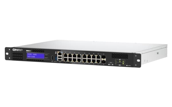 QNAP QGD-1600, Hallittu, Gigabit Ethernet (10/100/1000), Täysin kaksipuolinen, Telineasennus, 1U