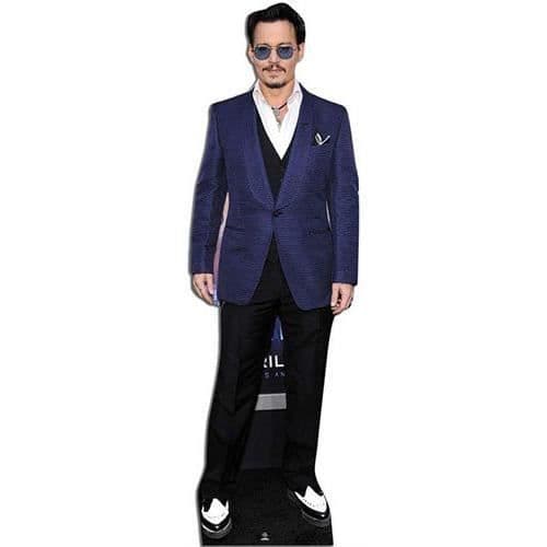 Star cutouts CS621 - KVM SWITCH - Johnny Depp Cardboard Cutout Verklig storlek 186 cm Flerfärgad