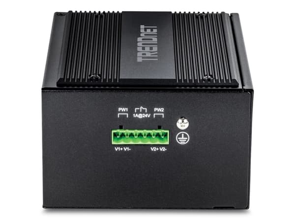 TRENDnet - Hardened Industrial - switch - 16 x 10/100/1000 (PoE+) + 8 x 10/100/1000 + 2 x 100/1000 SFP - DIN-skinnemonterbar - PoE+ (480 W) - TAA-sam