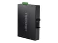 Miniatyrbilde 1 av 5: TRENDnet TI-PGM541 - Switch - -20° - 65°C (-4° - 149°F) - 4 x 10/100/1000 (PoE+) + 1 x Gigabit SFP - DIN-skinnemonterbar, veggmonterbar - PoE+ (120 W