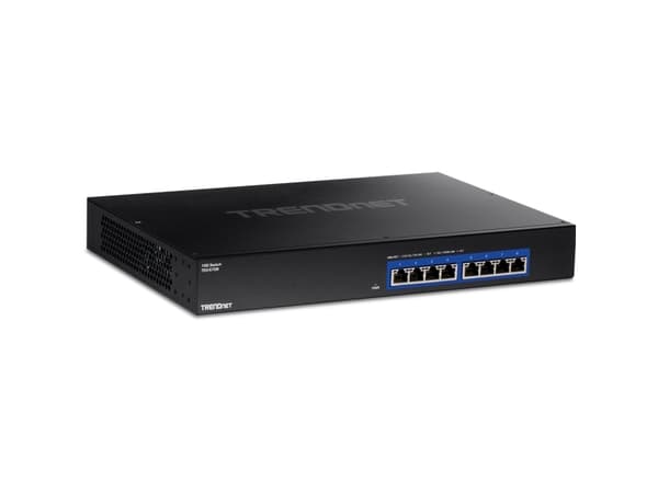 TRENDnet TEG S708 - Switch - 8 x 100/1000/2.5G/5G/10GBase-T - stasjonær, rackmonterbar - TAA-samsvar