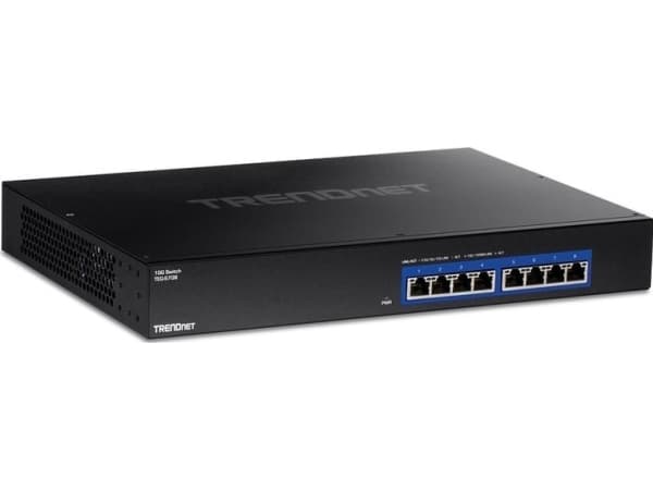 TRENDnet TEG S708 - Switch - 8 x 100/1000/2.5G/5G/10GBase-T - stasjonær, rackmonterbar - TAA-samsvar