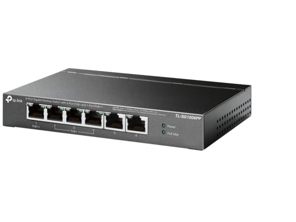 TP-Link TL-SG1006PP, Uhåndtert, Gigabit Ethernet (10/100/1000), Strøm over Ethernet (PoE), Rack-montering